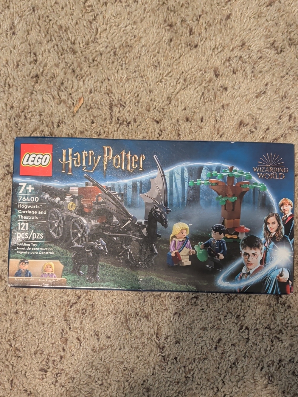 LEGO Harry Potter Hogwarts Carriage and Thestrals Retired Set 121 Pieces 2 Figs